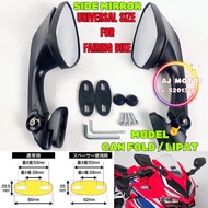 UNIVERSAL SIDE MIRROR FOR FAIRING ( CAN FOLD / LIPAT ) CBR150R CBR250RR CBR250 CBR600 CBR1000 CBR CB