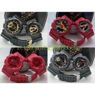 G.SK BG GA110 Couple Watches Jam Tangan Lelaki Wanita Perempuan Unisex Murah Ga100 Merah Hitam G Vir