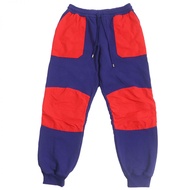 【持續更新】成色極佳 - Gucci x The North Face 671463 背部 Logo 印花尼龍拼接運動褲/休閒褲，海軍藍 x 紅色，XS 碼，意大利製造，正品