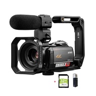 AHGBW กล้องวีดีโอ4K มืออาชีพสำหรับ YouTube Live Streaming Ordro AC5 12X Optical Zoom Full HD Blogger