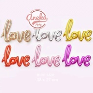 Mini letter love foil balloon mini latin love letter balloon/ with love letter letter party balloon/