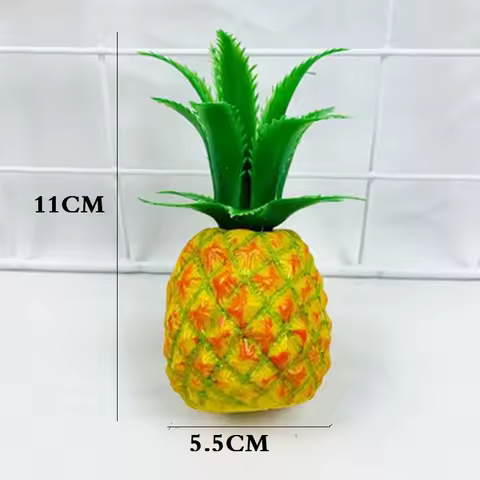 5.5x11CM Artifical Pineapple Simulated Fruit Plastic Foma Ananas For Household Shop DIY Tropical Dec