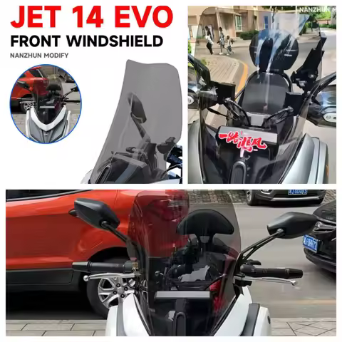 For SYM JET 14 EVO 125 150 200 Motorcycle Accessori Windshield Windscreen Visor Wind Screen Deflecto