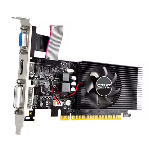 A51I GT730 4GB DDR3 128Bit Graphics Card with Cooling Fan Low Profile Graphics Card for Office/Home 