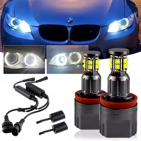2x CANbus H8 LED 120W Error Free Angel Eyes Marker Light Headlight Lamp for BMW X-series E70 X5 07-1
