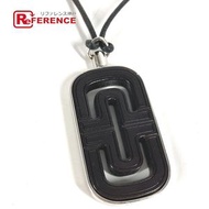 BVLGARI Choker Logo Parentesi Leather Cord Necklace