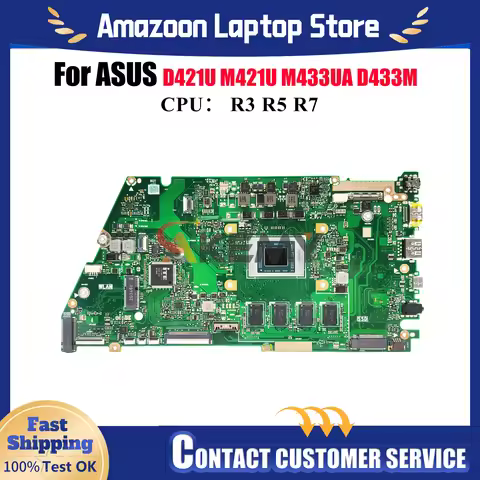 X421UA Laptop Motherboard For ASUS VivoBook D421U D433M X421UA M433UA M421U X421UAY X421U Notebook M