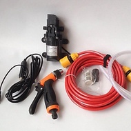 Bộ Máy Bơm Rửa Xe Mini Nguồn 12V Dùng Cho Ô Tô Tăng Áp Lực Nước Cực Mạnh #adapter #12v #ruaxe #tanga
