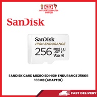 SANDISK CARD MICRO SD HIGH ENDURANCE 256GB 100MB (ADAPTER)