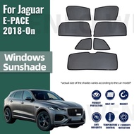 Car Sunshade For Jaguar E-PACE X540 2018-2024 Magnetic Car Sunshade Shield Front Windshield Frame Cu