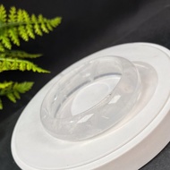 冰透白水晶手鐲 63MM 彩虹閃片白色水晶手環 趨吉開運 凈化全身