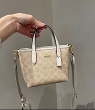 全新正品撤櫃COACH蔻馳City15香草白托特包｜多配色可選