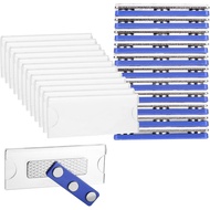 Name Plate Magnet 12pack 75 X 30mm for Clothing ID Holder with 3-Point Self-Adhesive Badges