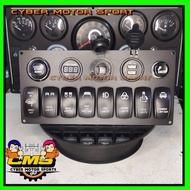 Universal dashboard panel 8-port Car switch. Car Light switch rocker switch ARB Jeep bus truck racin