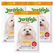 Jerhigh Milky Stick Dog Treat 70g (3 bags) ขนมสุนัข เจอร์ไฮ มิลค์กี้ สติ๊ก 70 กรัม (3 ห่อ)
