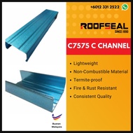 C7575 5feet (1.5meter) | Besi Biru C channel | C Section Blue | Besi Bumbung Biru
