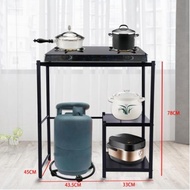 Gas Stove Stand Rack Kitchen Organizers Rack Heavy Duty Gas Rack Stainless Multi-Layer Gas Stove Ben
