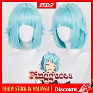 Anime ES Ensemble Stars Shino Hajime Blue Short Hair Cosplay Wig High-temperature Fiber Synthetic Ha
