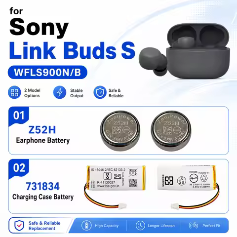 731834 Z52H Rechargeable Battery for Sony LinkBuds S WF-LS900N TWS Earbuds Charging Case with Tools
