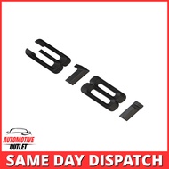 318i LETTERING REAR BOOT LID TRUNK BADGE EMBLEM FOR BMW 3 SERIES, MATT BLACK