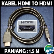 Kabel HDMI Sambungan Dari STB Komputer PC Laptop Playstation 5 4 3 Ke TV LCD LED Monitor Infocus Proyektor Projector Layar Screen PS Play Station Set Top Box Nitendo PS3 PS4 PS5