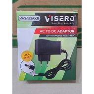 AC TO DC VISERO VAS 121 AKR ADAPTER CHARGER / VISERO CHARGER 12V 1A / VISERO CHARGER ADAPTER 12V 1A 