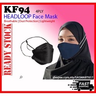 KF94 MASK KF94 FACE MASK KF94 TUDUNG k94 mask 4 PLY MASK MASK HEADLOOP KF94 PENUTUP MUKA hijab mask 