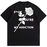 WRLDSTUDIOS_ T-Shirt ADDICTED Black 20s