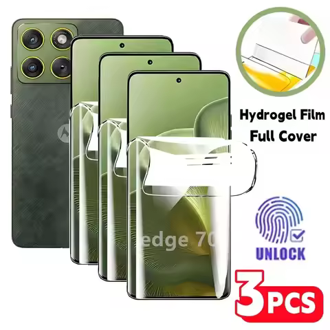 3Pcs Hydrogel Film For Motorola Moto Edge 40 Edge 50 Ultra Pro 60 Stylus 70 Fusion Plus Screen Prote