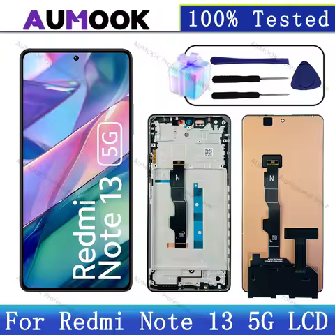 New Tested For Xiaomi Redmi Note 13 2312DRAABG LCD Display Touch Screen For Redmi Note 13 5G 2312DRA