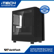DarkFlash DB330M Mesh Tempered Glass Panel Luxury M-ATX PC Case