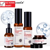 VIBRANT GLAMOUR Niacinamide  Set 8% Cream+ 5% Serum+ 2% Toner + 2% Moisturizer 5X Ceramide