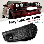 For BMW E36 E46 E39 E60 E61 E53 Key Case Litchi Synthetic Leather Protective Cover Key Case for BMW 
