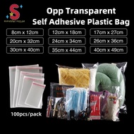 [SG Stocks]Self Adhesive Opp Bag | Transparent Plastic Bag with Seal | Self Adhesive Plastic Bag