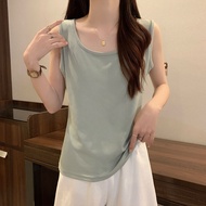 Aomei คุณขนาดใหญ่ 300 กก.ผู้หญิงสวมใส่ด้านในเสื้อกล้ามฤดูร้อนแจ๊กเก็ตเสื้อฐานครอบคลุมเนื้อหลวมประเภท