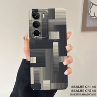 Softcase Realme C71 4G 2025 - C75 4G - C75X 4G [MA43 ABSTRACT MOTIF] Case Latest Realmehp - Silicone