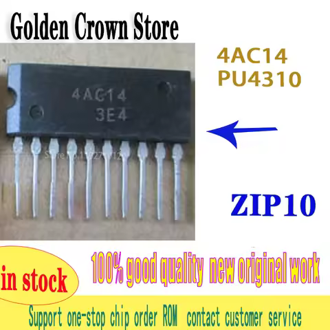 5pcs/LOT New 4AC14 ZIP10 PU4310 ZIP-10 automotive computer board vulnerable chip in stock