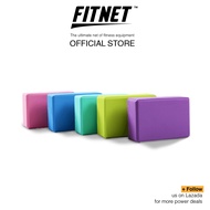 (FITNET) Yoga Block 3inch / 4inch (Yoga Block) -  High Density EVA Foam/ Yoga Aerobic Pilates Foam B