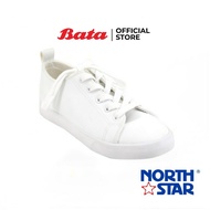 Bata NORTHSTAR รองเท้าผ้าใบ รองเท้าลำลอง สำหรับผู้หญิง แบบผูกเชือก ใส่สบาย สีขาว รหัส 5311134