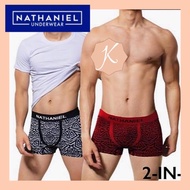SALE NATHANIEL 2 BOXER BRIEF FOR MEN UNDERWEAR NATASHA 100% ORIGINAL