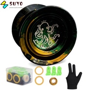 SUYO Professional Yoyo, 3 Strings Included Finger Spin Metal Yoyo, Professional Replacement Yoyo Alu