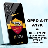Glossy glitter Softcase OPPO A17 /A17K and all types of motifs AS ROMA/ACE A18/A38/A58/A78/A98/A15/A