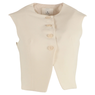 Hounddown-เบลเซอร์แขนกุด-สีครีมD023-208