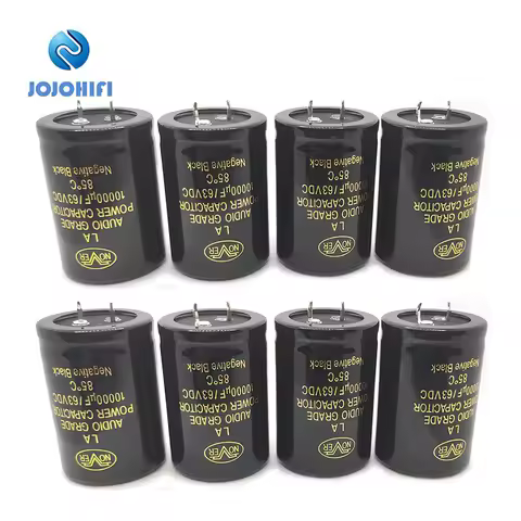2pcs-12pcs 63v 10000UF 63V Nover 35X50mm Pitch 10mm 85 ℃ HIFI Fever Gold AUDIO Electrolytic Capacito