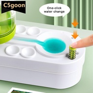 C5GOON Paint Brush Cleaner Watercolor Brush Rinser with Drain Cleaner Rinse Cup Paint Water Dispense