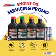 Car Servicing - AMSOIL Series Fully Synthetic Engine Oil Car Service Package | 0W20 0W40 5W30 5W40