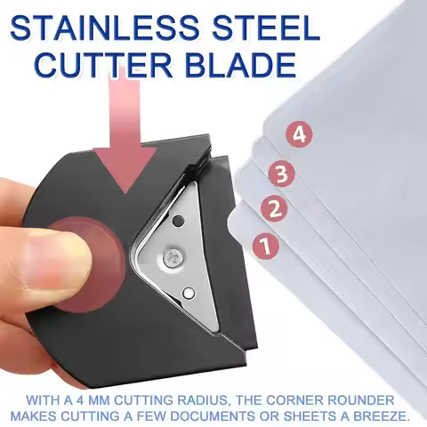 1/2/3/4Pcs Corner Rounder R4 Corner Punch Portable Paper Trimmer Cutter For Cards Photo Cutting DIY 
