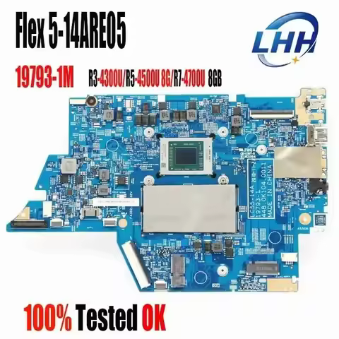 5B20S44389 19793-1M Mainboard for Lenovo Ideapad Flex 5-14ARE05 Laptop Motherboard with R3-4300U CPU