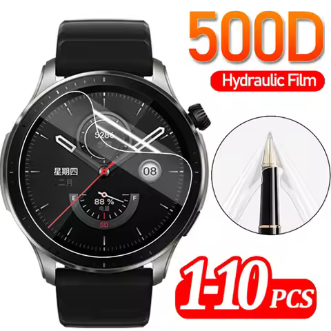 Hydrogel Film for Huami Amazfit GTR 4 Screen Protective Film HD Transparent Scratch Resistant Soft F