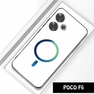 Softcase Glass Kaca POCO F6 - Casing Hp POCO F6- Softcase POCO F6- Case Kaca akrilik POCO F6